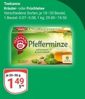 Kräutertee Angebote von Teekanne bei GLOBUS Erlangen für 1,49 €