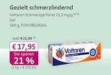 Schmerzgel forte 23,2 mg/g Angebote von Voltaren bei mea - meine apotheke Chemnitz für 16,99 €