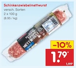 Schinkenzwiebelmettwurst im Angebot bei Netto Marken-Discount in Altenburg Schinkenzwiebelmettwurst Angebote bei Netto Marken-Discount Altenburg für 1,79 €