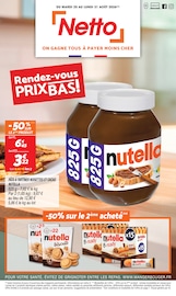 Prospectus Discount Alimentaire Netto en cours à Fécamp et alentours, "Rendez-vous PRIX BAS !", 24 pages, 25/08/2026 - 31/08/2026 Catalogue Discount Alimentaire Netto en cours à Fécamp et alentours, "Rendez-vous PRIX BAS !", 24 pages, 25/08/2026 - 31/08/2026