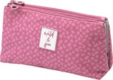 Kosmetiktasche rosa "wild & free" Angebote von Vito & Joe bei dm-drogerie markt Soest für 9,95 €