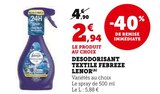 Desodorisant textile - FEBREZE LENOR en promo chez Super U Montpellier à 2,94 €