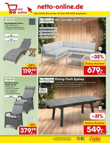 Gartensitzmöbel im Netto Marken-Discount Prospekt "Aktuelle Angebote" mit 65 Seiten (Mannheim)