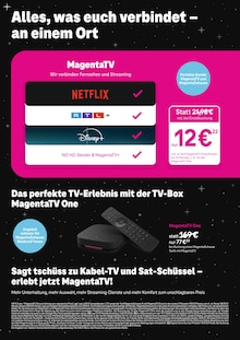 Fernseher im aktuellen Telekom Shop Prospekt (Dinslaken) Fernseher im Telekom Shop Prospekt "MAGENTA BLACK DAYS" mit 12 Seiten (Dinslaken)