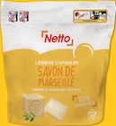 Lessive capsules savon de marseille x30 - NETTO en promo chez Netto Lessive capsules savon de marseille x30 - NETTO dans le catalogue Netto