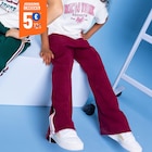 La Halle Échirolles - Promo Pantalon de jogging large bordeaux fille Promo Pantalon de jogging large bordeaux fille à 5,00 € dans le catalogue La Halle à Échirolles