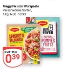 Fix Spaghetti Bolognese Angebote von Maggi bei GLOBUS Hof für 0,39 €
