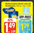 Butter bei EDEKA im Prospekt "" für 1,29 €