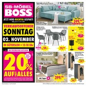 SB Möbel Boss Möbel & Einrichtung Prospekt der aktuellen Woche mit 16 Seiten, gültig von 01.11.2025 bis 07.11.2025, in Rheda-Wiedenbrück und Umgebung Aktueller SB Möbel Boss Möbel & Einrichtung Prospekt in Rheda-Wiedenbrück und Umgebung, "JETZT WIRD RICHTIG GESPART!" mit 16 Seiten, 01.11.2025 - 07.11.2025