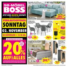Aktueller SB Möbel Boss Gütersloh Prospekt SB Möbel Boss Prospekt Gütersloh "JETZT WIRD RICHTIG GESPART!" mit 16 Seiten