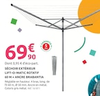 Promo Séchoir extérieur Lift-O-Matic rotatif 60 m + ancre à 69,90 € dans le catalogue Mr.Bricolage à Millau