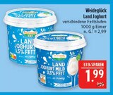 Land Joghurt 1,5% Fett Angebote von Weideglück bei Marktkauf Leipzig für 1,99 €