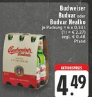 Budvar oder Budvar Nealko Angebote von Budweiser Budvar bei EDEKA Mülheim für 4,49 €