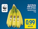 WWF Bananen im diska Prospekt WWF Bananen von Gut & Günstig im aktuellen diska Prospekt für 0,99 €