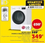 Sèche-linge Pompe à chaleur 8 KG - LG en promo chez Super U Chelles à 349,00 €