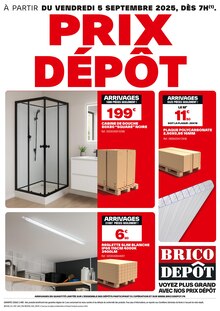 Prospectus Brico Dépôt de la semaine "PRIX DÉPÔT" avec 1 page, valide du 05/09/2025 au 18/09/2025 pour Toulon-sur-Allier et alentours
