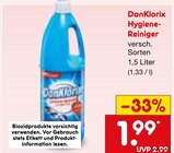 Hygiene-Reiniger Angebote von DanKlorix bei Netto Marken-Discount Pforzheim für 1,99 €