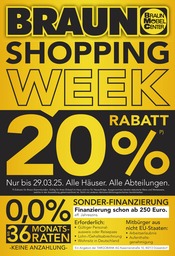 Ähnliche Angebote wie Deckenventilator im Prospekt "BRAUN SHOPPING WEEK" auf Seite 1 von BRAUN Möbel-Center in Reutlingen