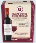 Blaye cotes de bordeaux AOP rouge chevalier de landerac - U en promo chez Super U Mulhouse à 9,59 €