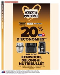 Prix et réduction Kenwood dans le prospectus Carrefour en cours Offre Kenwood dans le catalogue Carrefour du moment à la page 92