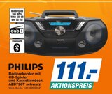 Radiorekorder mit CD-Spieler und Kassettendeck AZB798T schwarz im Angebot bei expert in Melle Radiorekorder mit CD-Spieler und Kassettendeck AZB798T schwarz Angebote von Philips bei expert Melle für 111,00 €