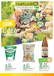 Prospectus Magasins Bio NaturéO en cours à Clichy et alentours, "JUIN L'été commence ici !", 26 pages, 27/05/2026 - 21/06/2026 Catalogue Magasins Bio NaturéO en cours à Clichy et alentours, "JUIN L'été commence ici !", 26 pages, 27/05/2026 - 21/06/2026