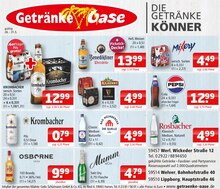 Aktueller Getränke Oase Prospekt (Lippetal, 1 Seite zum blättern Getränke Oase Prospekt Aktuelle Angebote mit 1 Seite