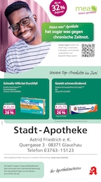 Apotheken Prospekt von mea - meine apotheke in Meerane Aktueller mea - meine apotheke Apotheken Prospekt für Meerane: Unsere Juni-Angebote mit 4} Seiten, 01.06.2026 - 30.06.2026