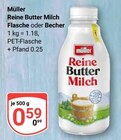 Reine Butter Milch im Angebot bei GLOBUS in Amberg Reine Butter Milch Angebote von Müller bei GLOBUS Amberg für 0,59 €