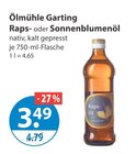 Raps- oder Sonnenblumenöl Angebote von Ölmühle Garting bei V-Markt München für 3,49 €