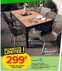 Promo Table de jardin Fagao L. 160/250 x l. 95 x H. 75 cm à 299,00 € dans le catalogue Castorama ""