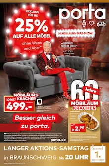 porta Möbel Braunschweig Prospekt der aktuellen Woche, gültig von 26.10.2025 bis 01.11.2025 Aktueller porta Möbel Braunschweig Prospekt "DIE MÖBILÄUMS-SPAR-SHOW" mit 12 Seiten