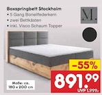 Boxspringbett Stockholm bei Netto Marken-Discount im Prospekt "" für 891,99 €