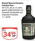 Aktuelles Botucal Reserva Exclusiva Premium Rum Angebot bei GLOBUS in Saarbrücken ab 34,99 €