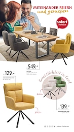 Stuhl im Polstermöbel Fischer Prospekt "Spektakuläre Neueröffnung" auf Seite 25