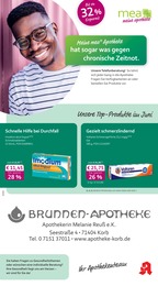 mea - meine apotheke Prospekt für Korb mit 4 Seiten mea - meine apotheke Prospekt für Korb: "Unsere Juni-Angebote", 4 Seiten, 01.06.2026 - 30.06.2026