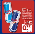 Energy-Drink im ALDI SÜD Prospekt Energy-Drink von Red Bull im aktuellen ALDI SÜD Prospekt für 0,75 €