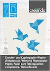 Papier d'impression - Crelando en promo chez Lidl Livry-Gargan à 3,89 €