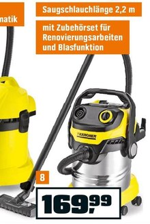 Nass- und Trockensauger „WD 5 Premium Renovation Kit“ bei OBI in Aachen Nass- und Trockensauger „WD 5 Premium Renovation Kit“ im Angebot bei OBI Aachen für 169,99 €