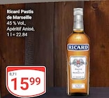 Pastis de Marseille im Angebot bei GLOBUS in Saarbrücken Pastis de Marseille Angebote von Ricard bei GLOBUS Saarbrücken für 15,99 €