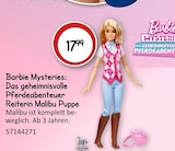 Mysteries: Das geheimnisvolle Pferdeabenteuer Reiterin Malibu Puppe von Barbie im aktuellen VEDES Prospekt für 17,99 €