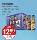Bier im V-Markt Prospekt Bier von Mönchshof im aktuellen V-Markt Prospekt für 12,99 €