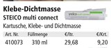 Klebe-Dichtmasse von STEICO für 9,20 € bei Holz Possling im Angebot Klebe-Dichtmasse von STEICO im aktuellen Holz Possling Prospekt