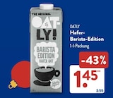 Hafer-Barista-Edition im ALDI SÜD Prospekt Hafer-Barista-Edition von Oatly im aktuellen ALDI SÜD Prospekt für 1,45 €