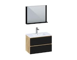 Ensemble meuble, vasque et miroir "Milenio" 80 cm en promo chez Brico Dépôt Metz à 179,00 €