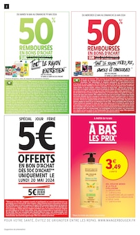 Prospectus Intermarché à Carignan, "50% REMBOURSÉS EN BONS D'ACHAT SUR TOUT LE RAYON ENTRETIEN", 42 pages de promos valables du 14/05/2024 au 26/05/2024
