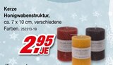 Kerze Honigwabenstruktur im aktuellen Möbel AS Prospekt