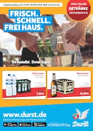 Durst.de Prospekt: "Du bestellst. Durst liefert.", 2 Seiten, 13.09.2025 - 26.09.2025