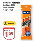 Aktuelles Polnische Kabanossi Geflügel Angebot bei GLOBUS in Erfurt ab 1,59 €