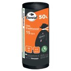 Sacs poubelle à lien traditionnel 50L - CARREFOUR ESSENTIAL en promo chez Carrefour Market Nîmes à 2,99 €